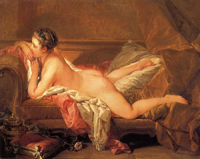 Francois Boucher Reclining Gril Norge oil painting art
